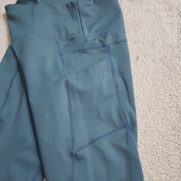 Zyia Blue Light N Tight Leggings Women's Size 4 Pockets Tummy Control, Cropped - Picture 4 of 7